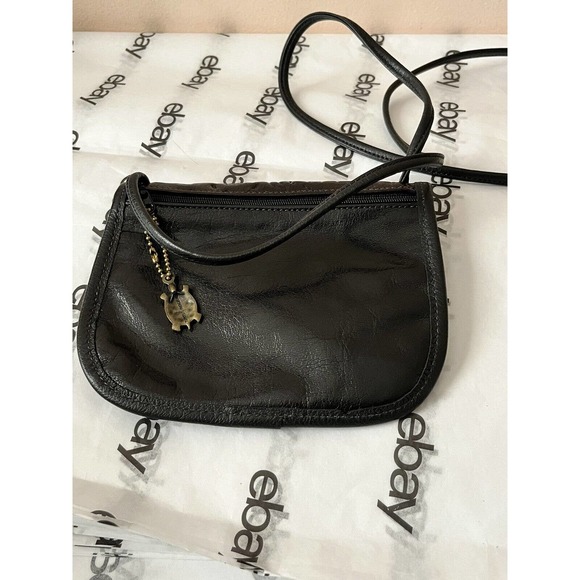 TURTLE RIDGE Small Purse Leather Hand Tooled Crossbody/Shoulder Bag Brown - Picture 5 of 8